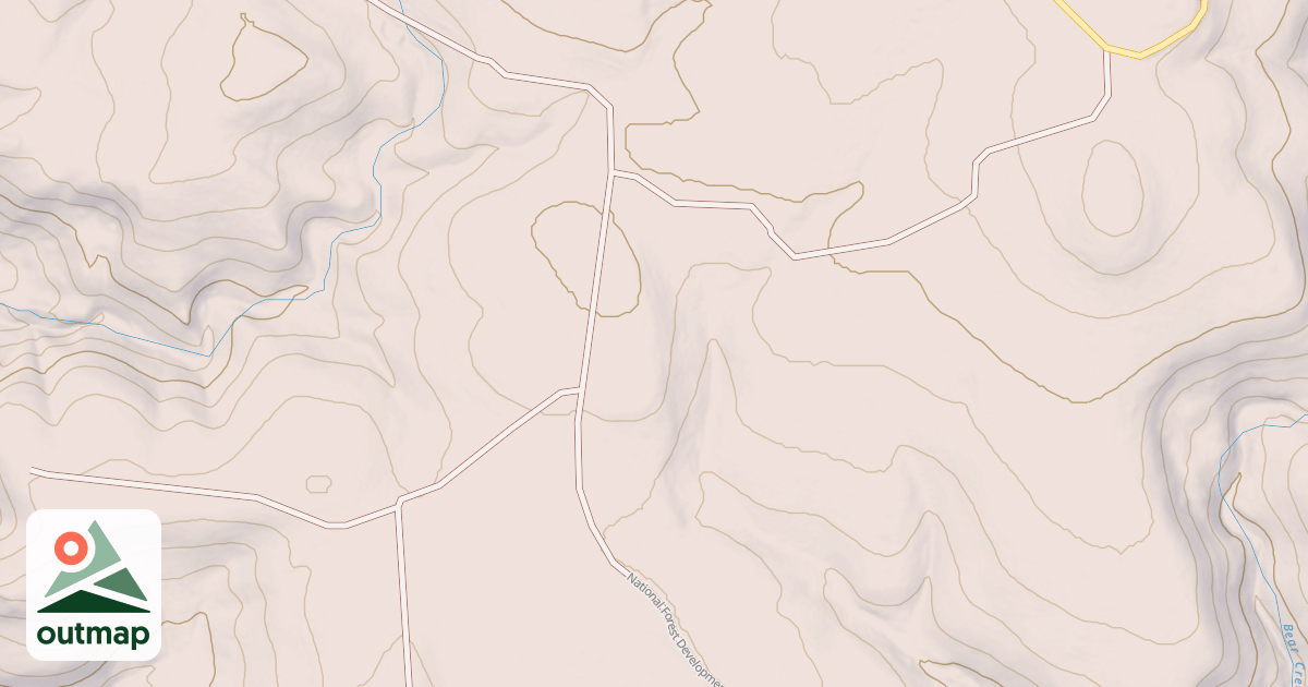 Map of USFS Motor Vehicle Use Map Roads {FF638DFA-4287-46B6-9C50-62695EF6F036}