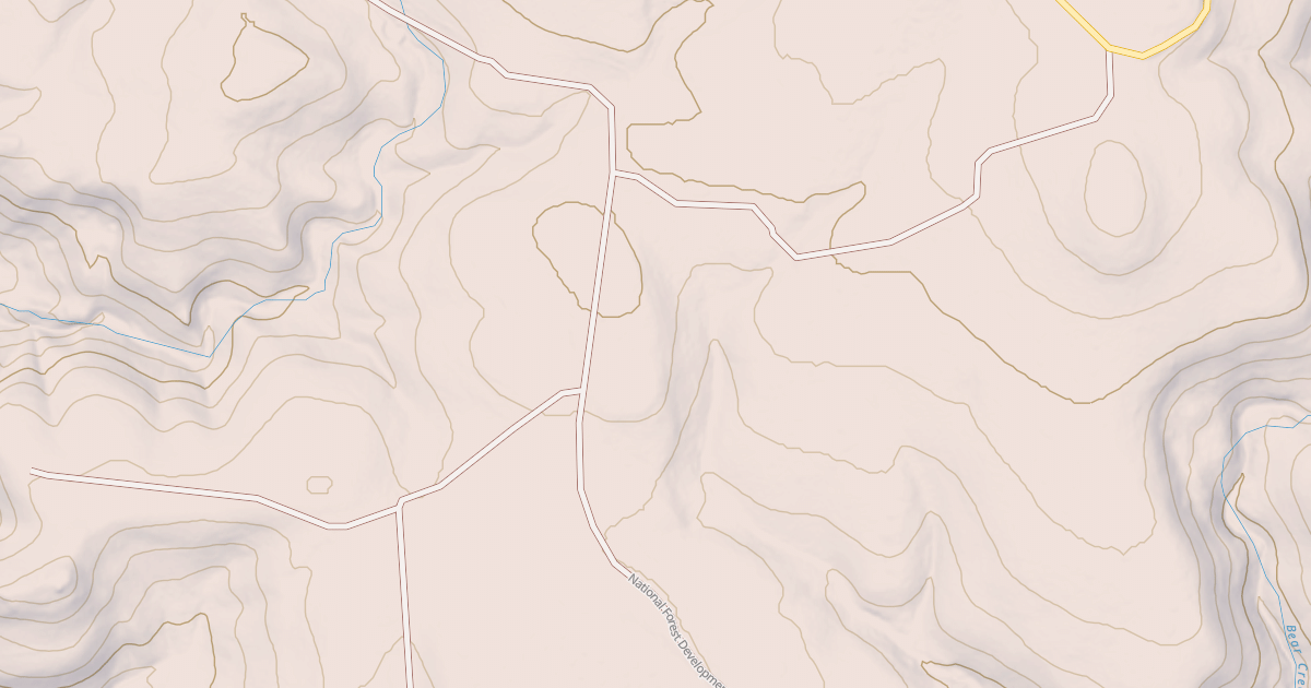 Map preview of USFS Motor Vehicle Use Map Roads {FF638DFA-4287-46B6-9C50-62695EF6F036}
