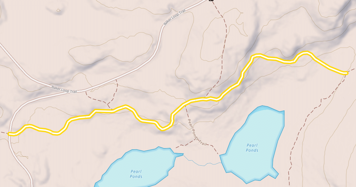 Map preview of Pearl Ponds Trail