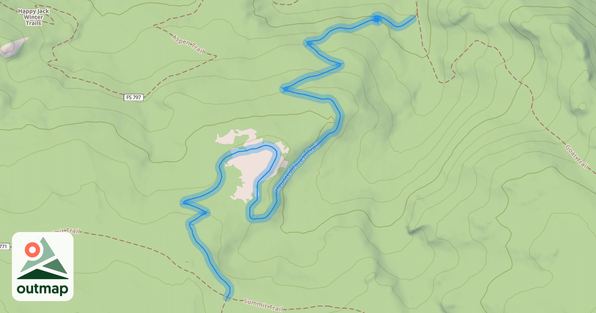 Map of Haunted Forest Trail