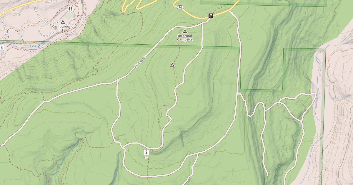 Map preview of USFS National Forest System Roads {8F7B9EBE-1408-4E05-BF55-F3F6A7B780CD}