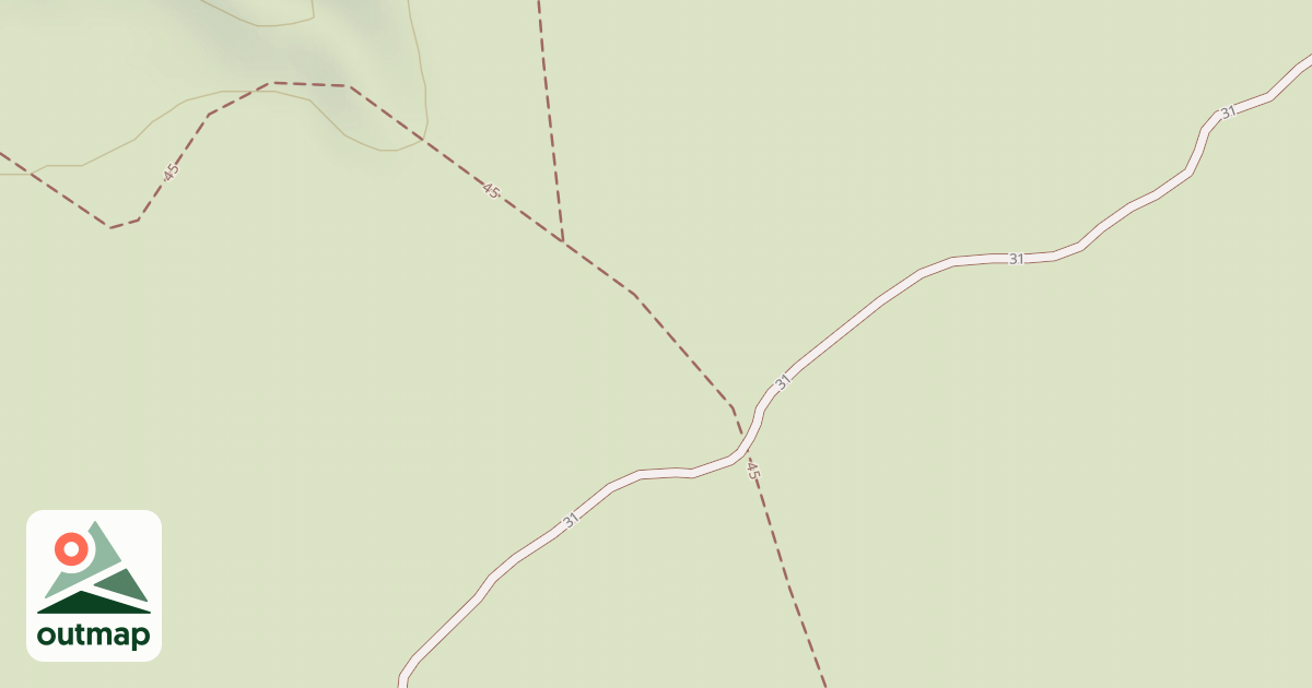 Map of Cline Buttes Tr 45