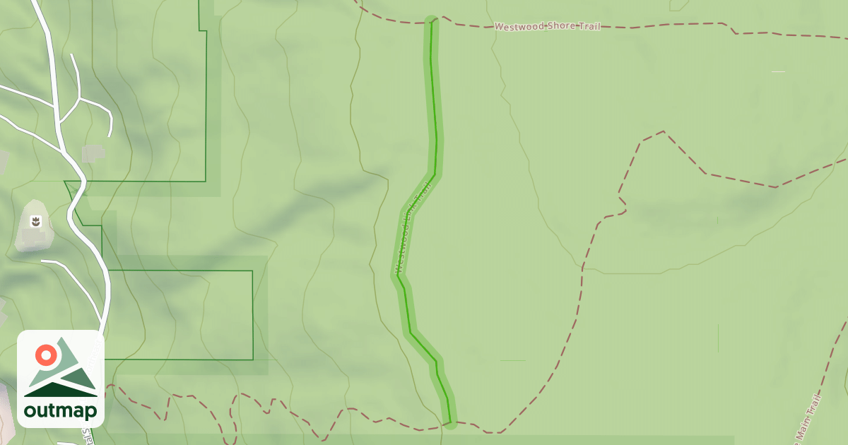 Map of Westwood Link Trail in Kitsap