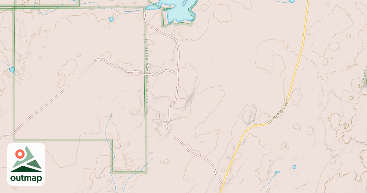 Map of COFFEE LAKE