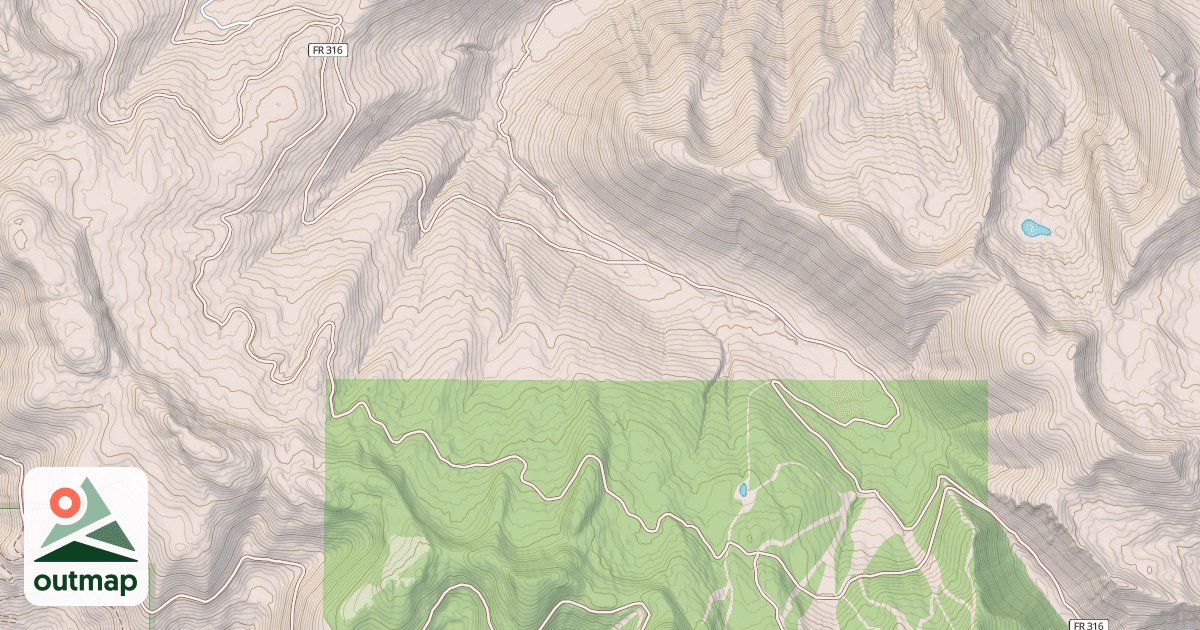 Map of BIG CREEK CANYON CREEK