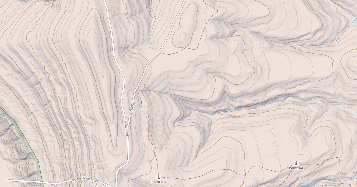 Map preview of USFS Motor Vehicle Use Map Roads {6A97FF0F-E44C-4887-8C21-1FA1D0FF4805}
