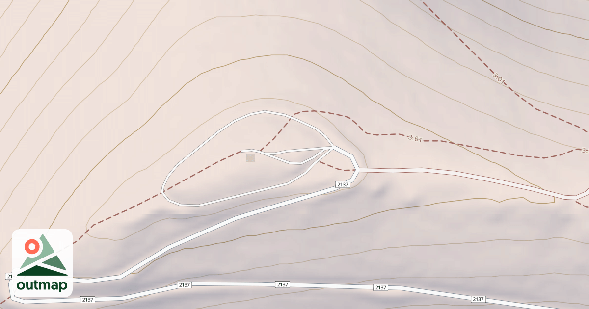 Map of BLUE MTN LOOKOUT