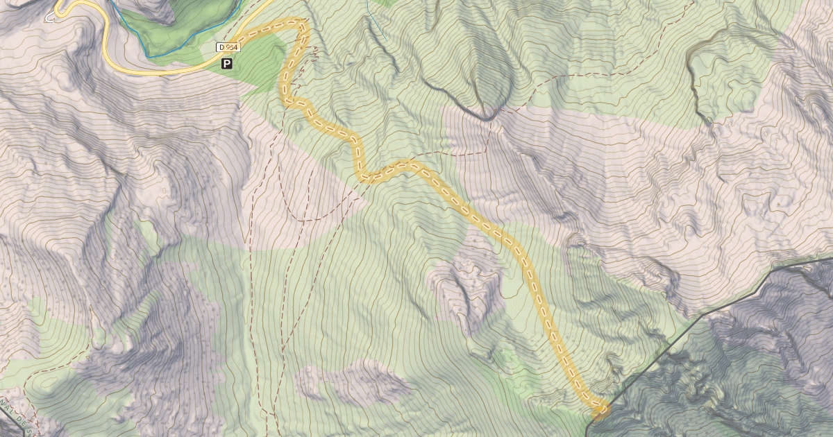Map preview of Pic de Peyrelue ou Houega de Peyrelue — Pont de Peyrelue
