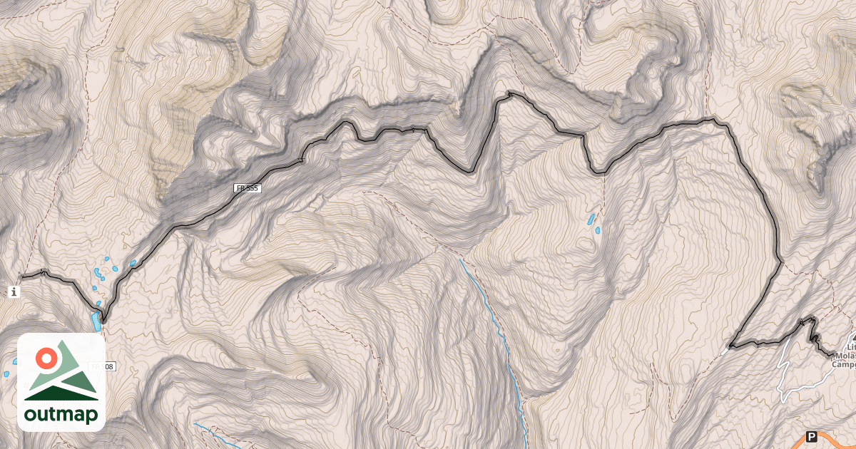 Map of Twin Sisters / Colorado Trail