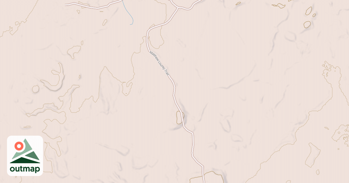 Map of Matthew Lourey State Trail