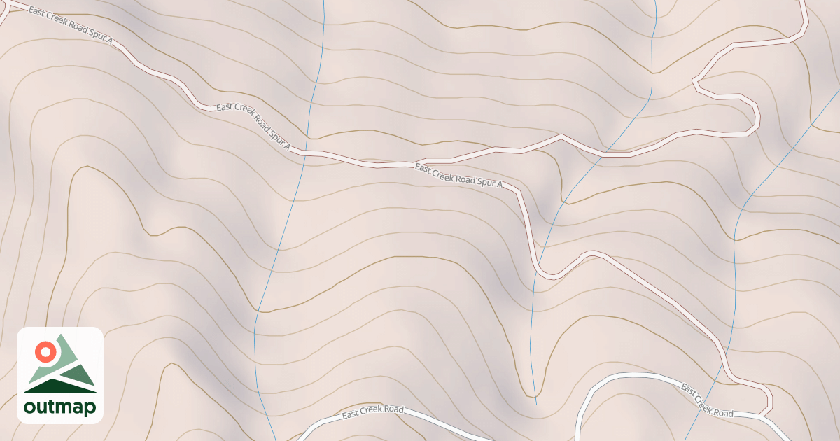 Map of EAST CREEK