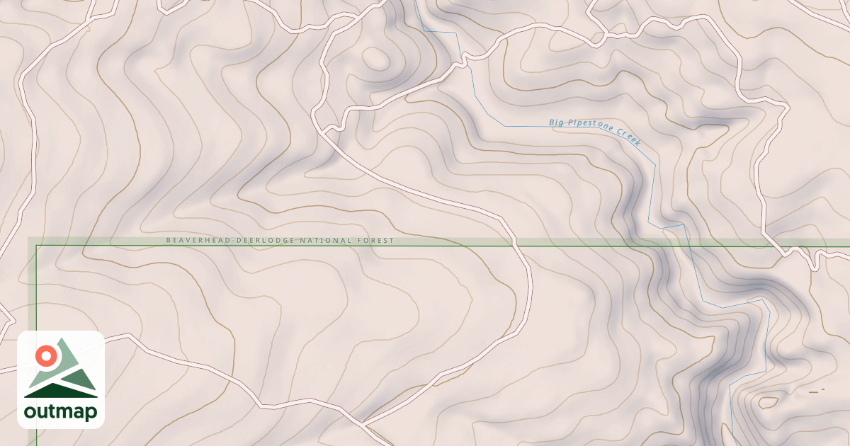 Map of Beefstraight Trail
