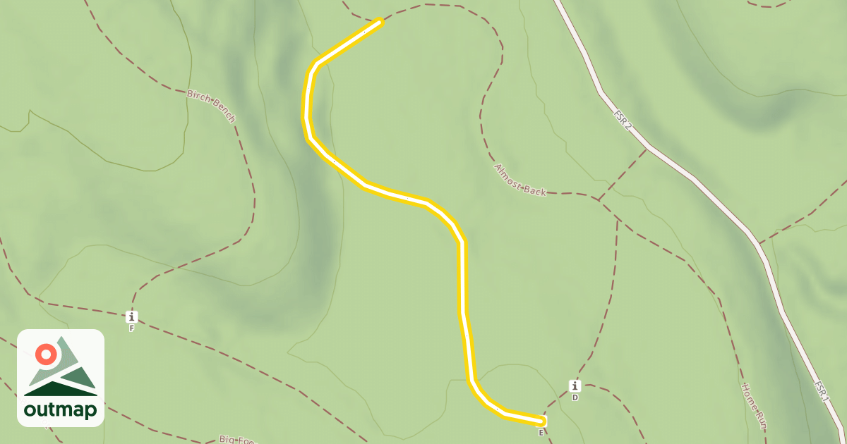 Map of 2.5 km