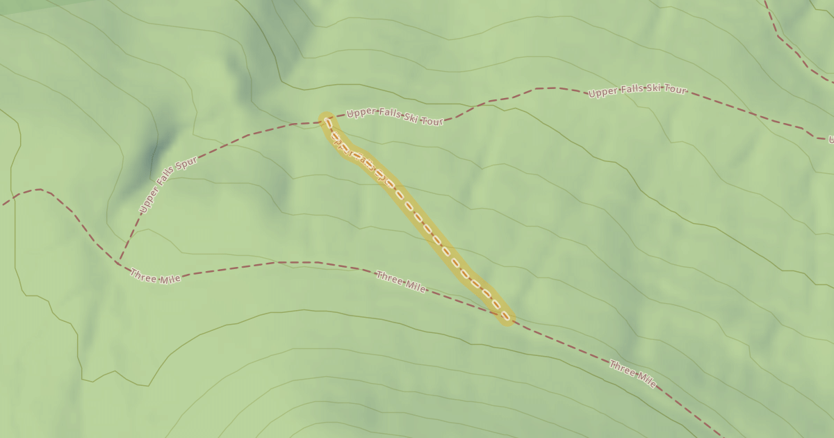 Map preview of Upper Falls Spur