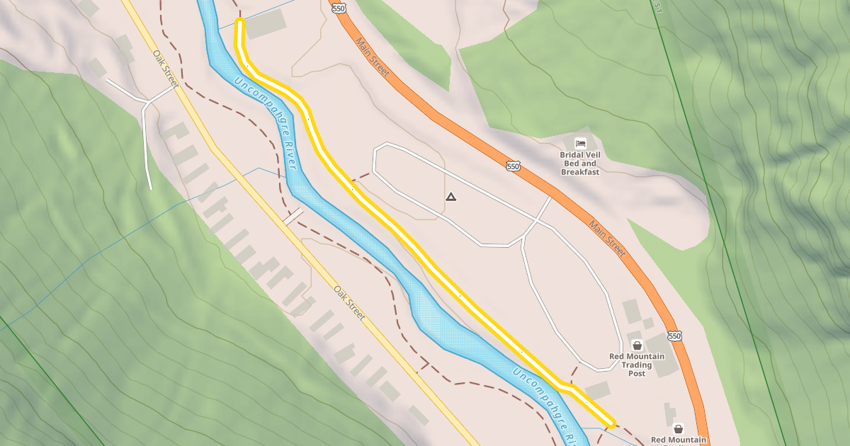 Map preview of Uncompahgre River Walk