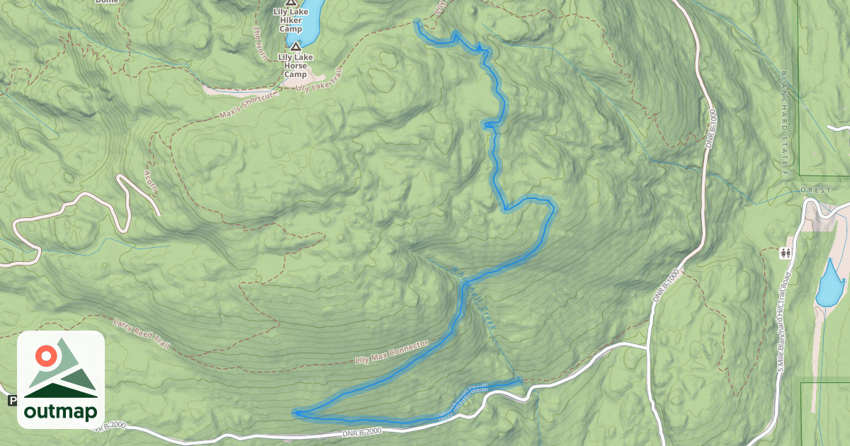 Map of Lily Lizard Trail
