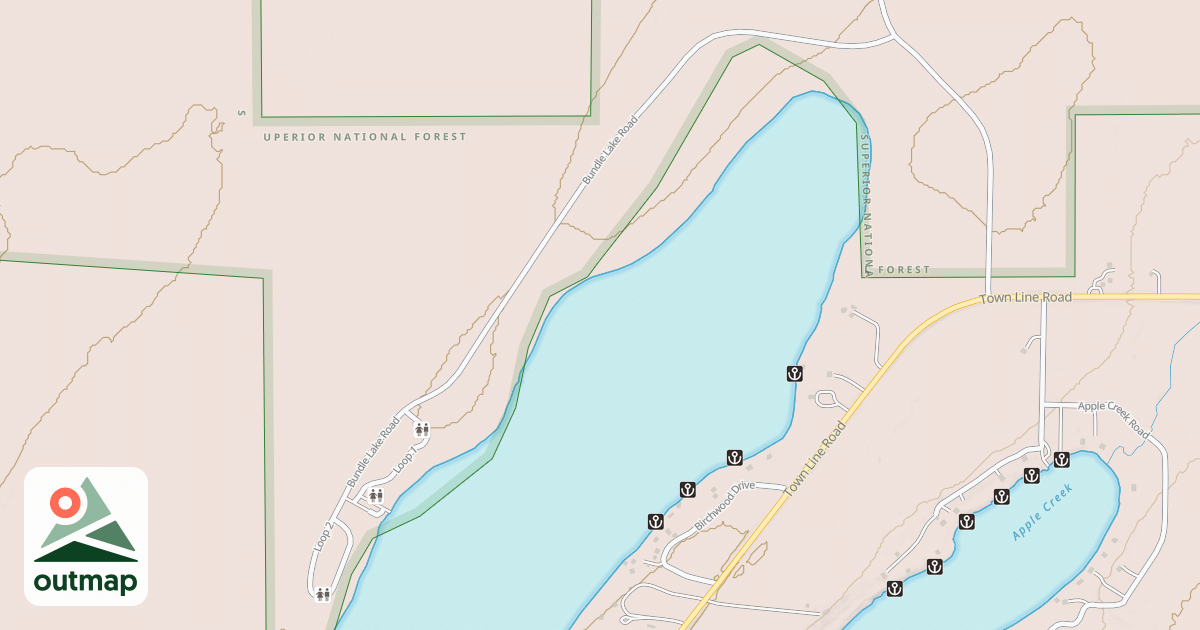 Map of CADOTTE LAKE CAMPGROUND