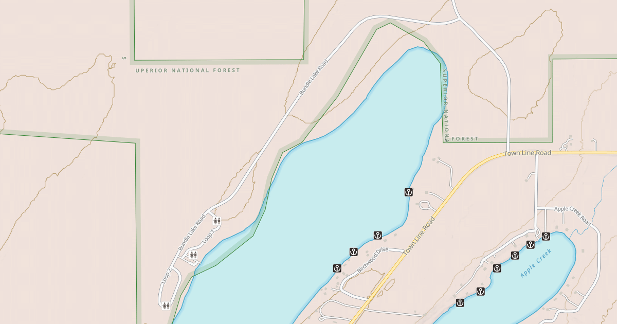 Map preview of CADOTTE LAKE CAMPGROUND
