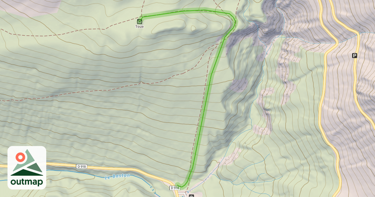 Map of Toue