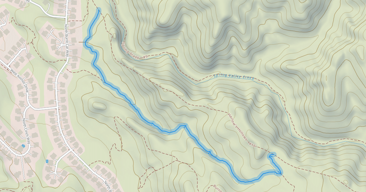 Map preview of Harlow's Hollows Connector (HHC) - #16a
