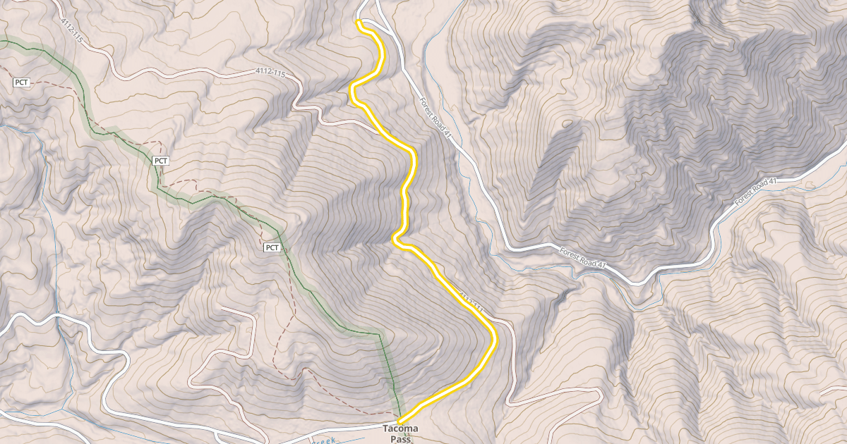 Map preview of Forest Road 4112