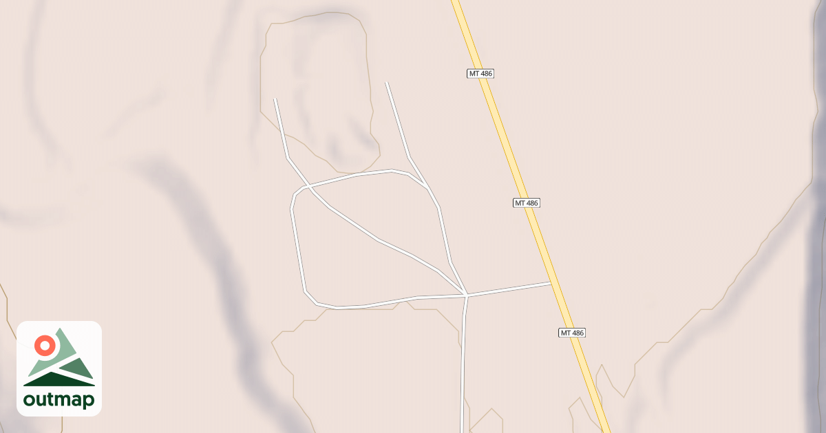 Map of GLACIER RIM PIT