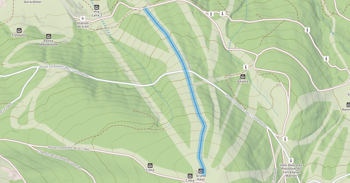 Map preview of Stade de Slalom