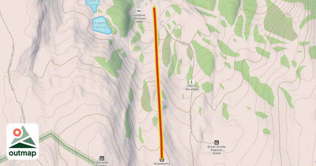Map of Strawberry Express Quad