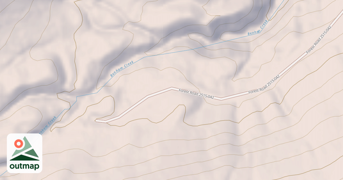 Map of BENHAM CREEK