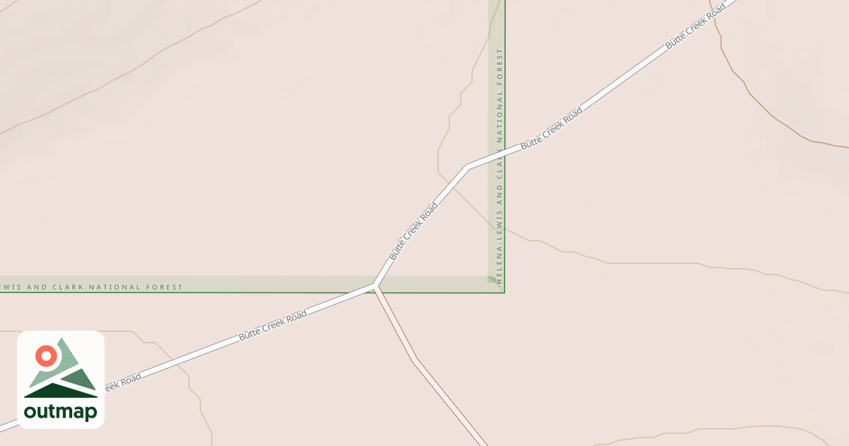 Map of BUTTE CREEK