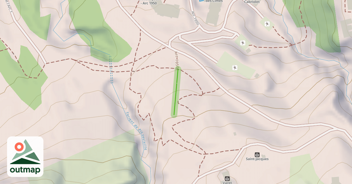 Map of Arc 1950