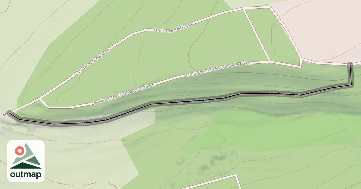 Map of Chemin rural les Hetres dit Les Hautes