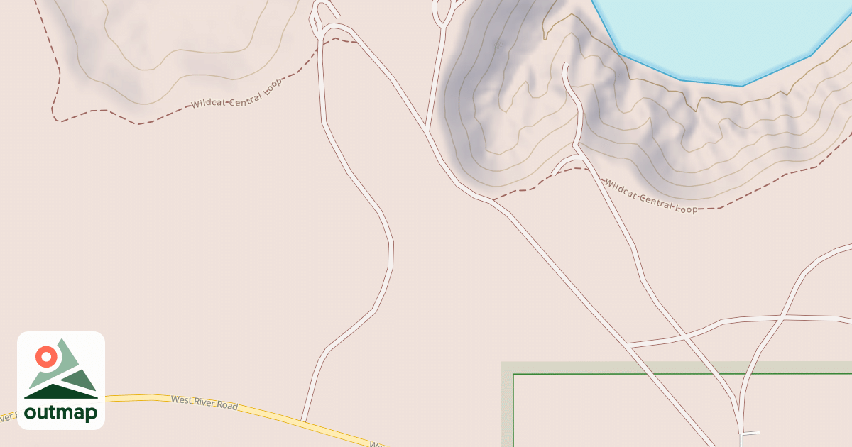 Map of COOKE DAM SUBSTATION WEST