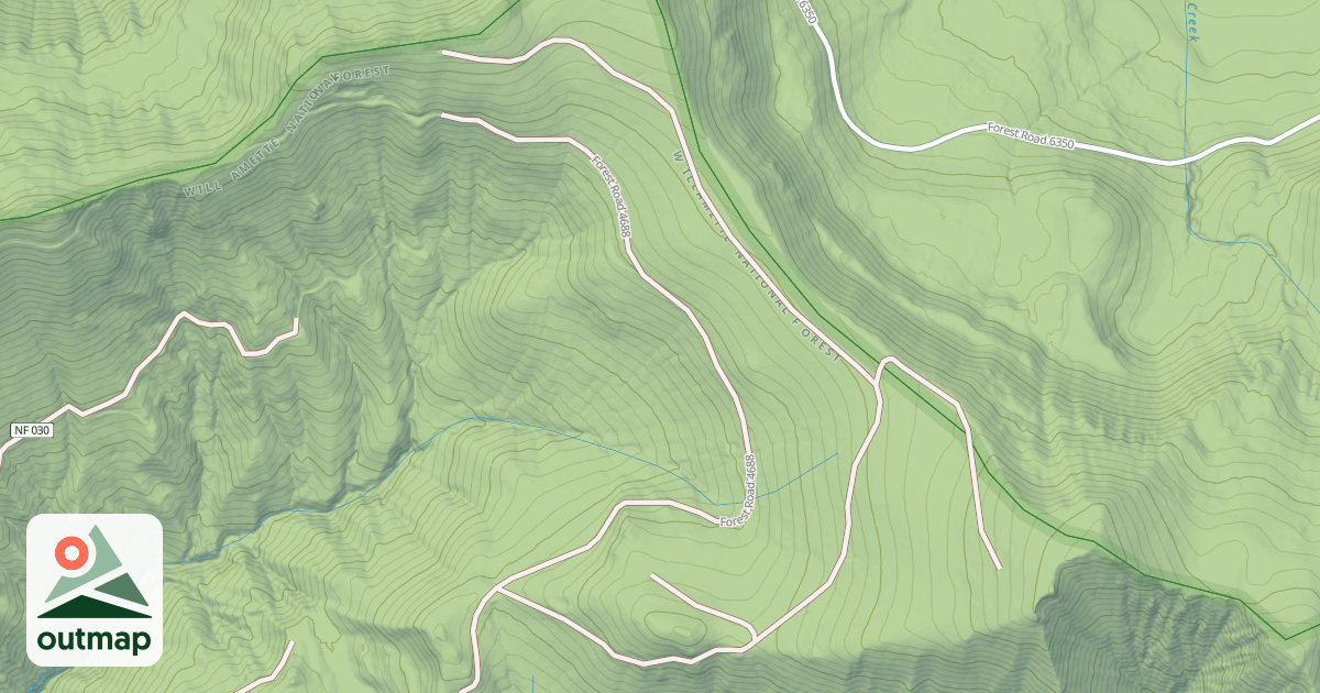 Map of USFS Motor Vehicle Use Map Roads {3086A113-1799-4BEF-8D23-7D72D37379FA}