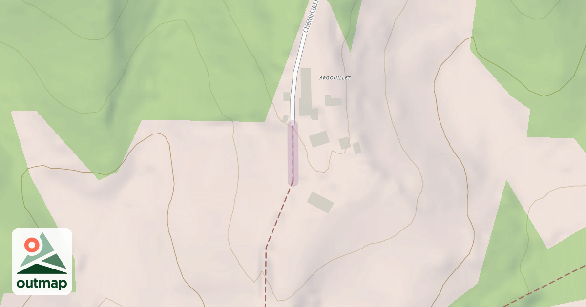 Map of Chemin du Houx