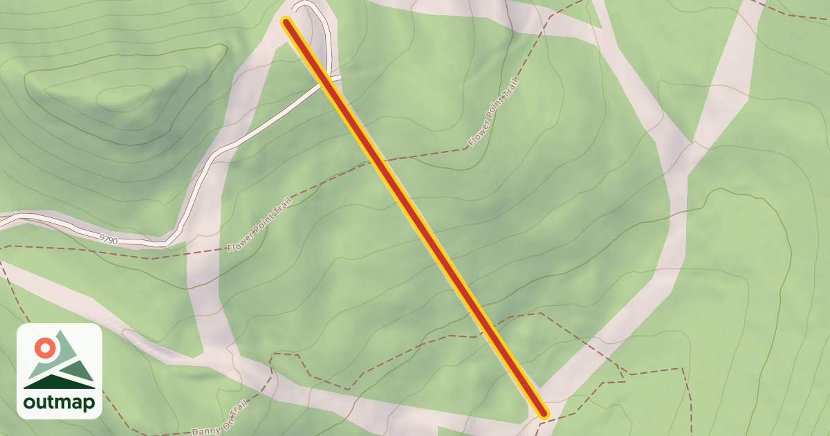 Map of Bigfoot T-Bar (T-bar 2)
