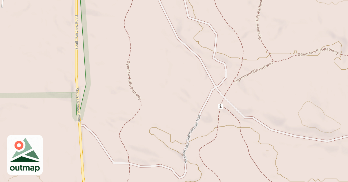 Map of Ambrose Lake To Ogemaw Hills Trail