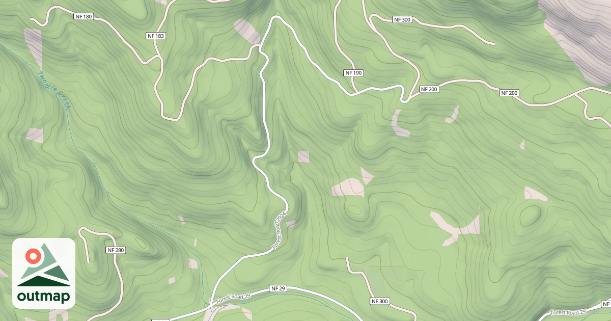 Map of BEAN CREEK - COYOTE CREEK