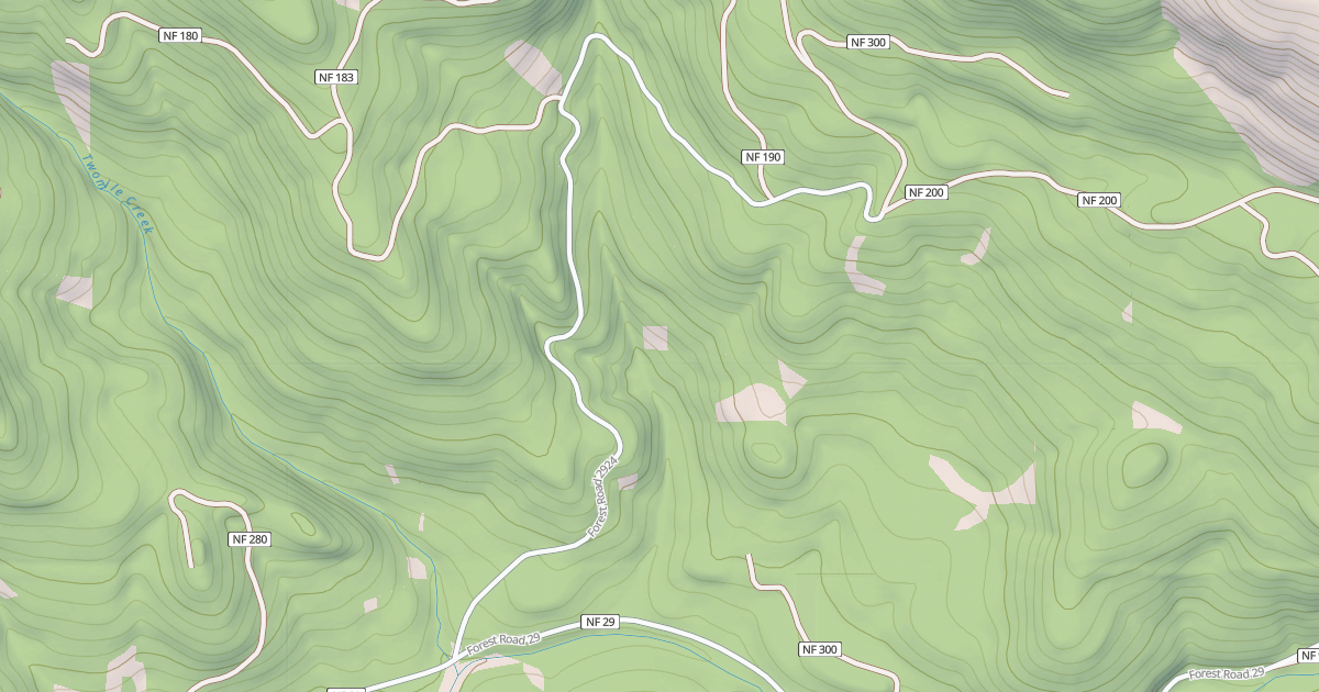 Map preview of BEAN CREEK - COYOTE CREEK