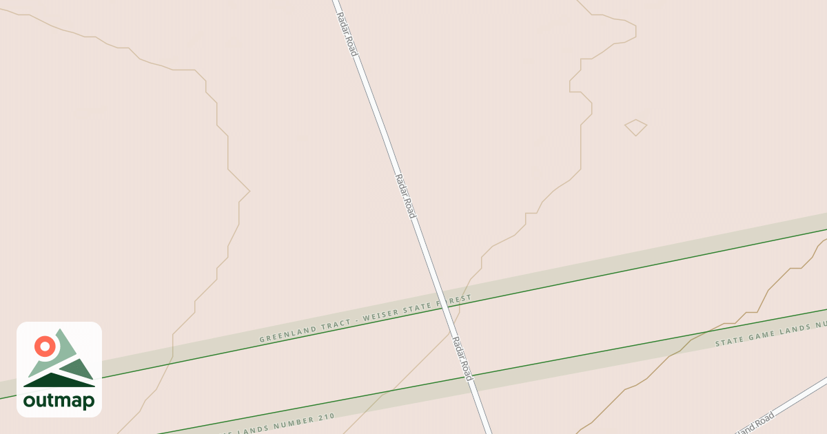 Map of Haldeman & Greenland Tracts - Snowmobile Trails