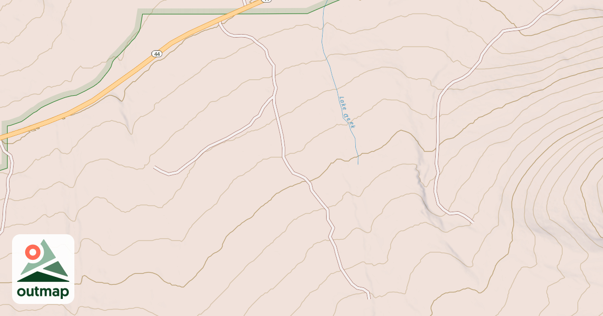 Map of LAKE CREEK