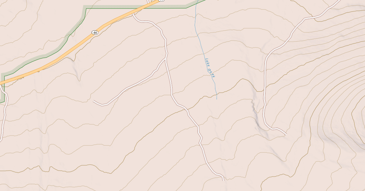 Map preview of LAKE CREEK
