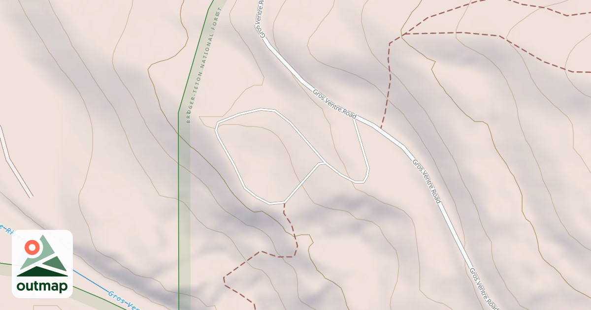 Map of GROS VENTRE RIVER DISP REC