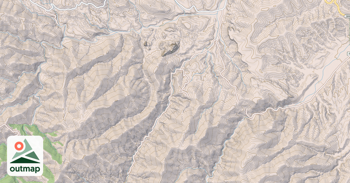 Map of PENA BLANCA CANYON