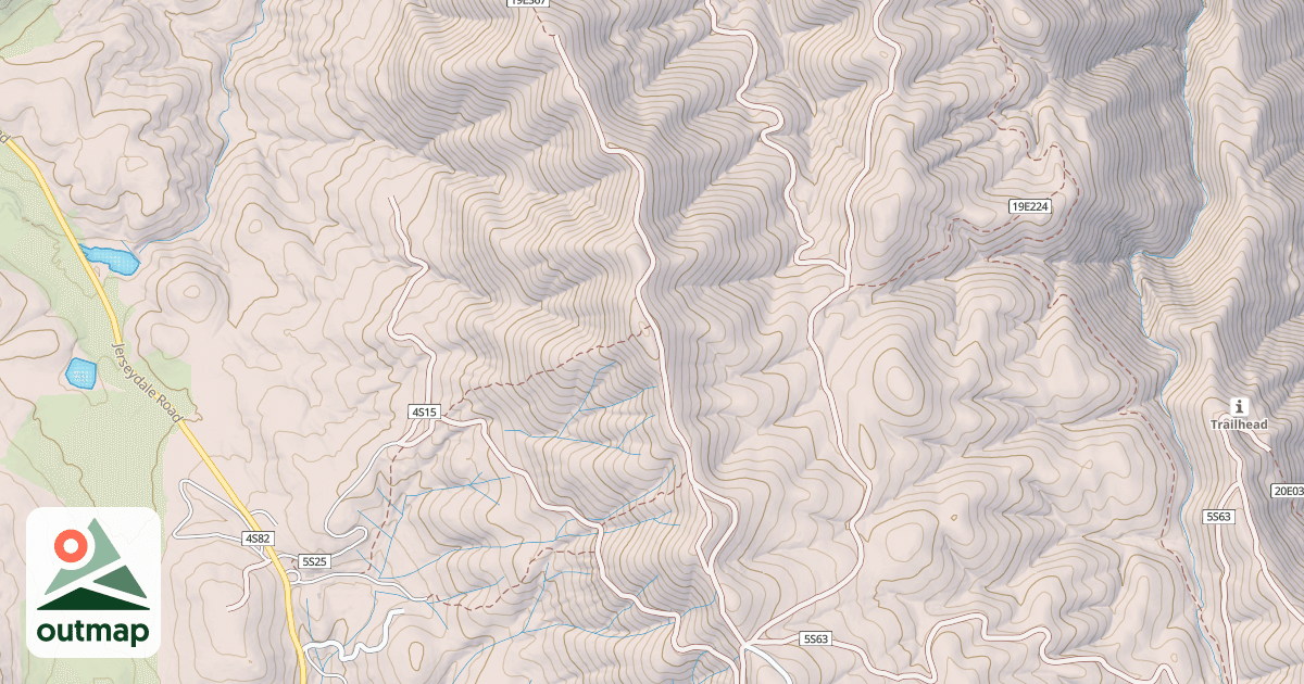Map of FOOTMAN RIDGE EXTENSION