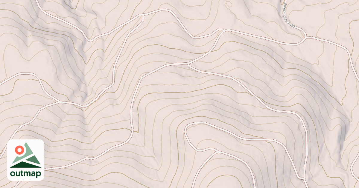 Map of USFS Motor Vehicle Use Map Roads {37ED2B65-7F44-409A-92C9-C4DB3F9C3F13}