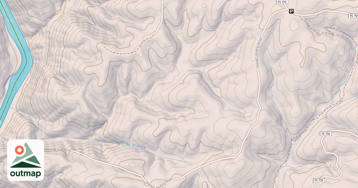 Map of SHEDD LANDING
