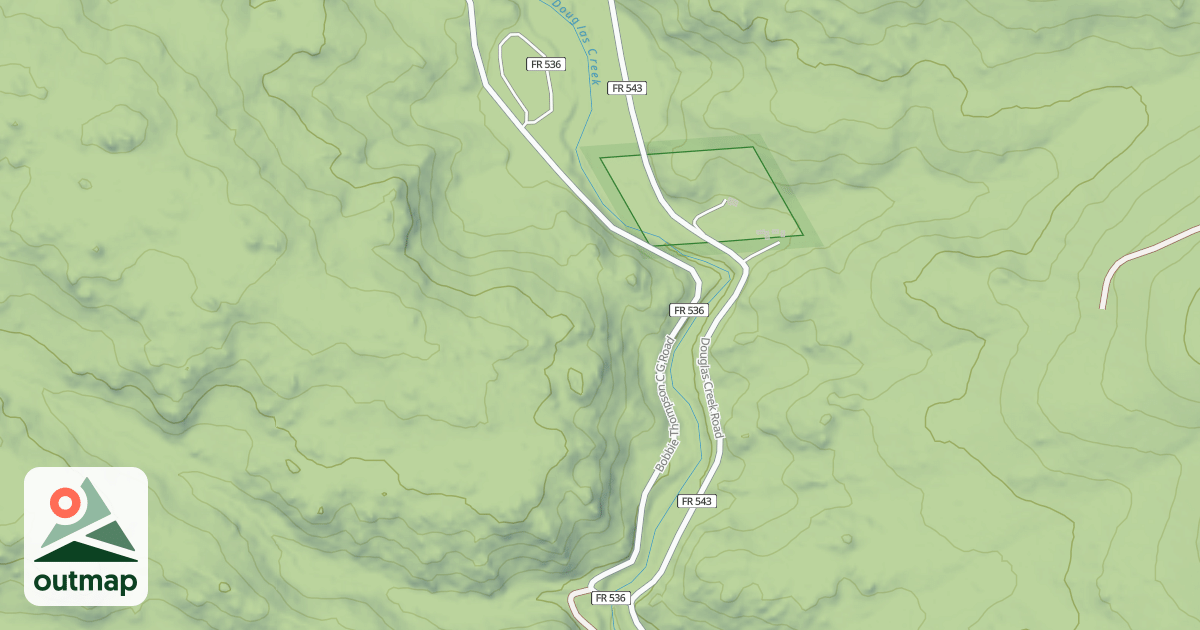Map of BOBBIE THOMPSON C G