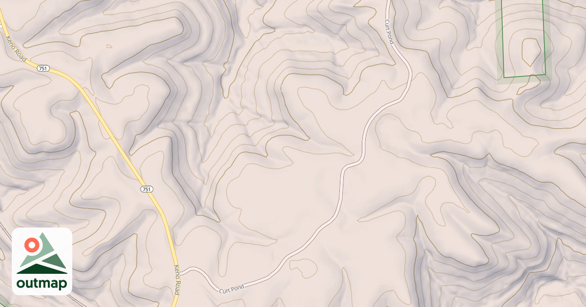 Map of CURT POND