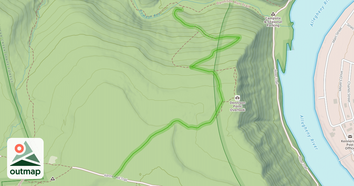 Map of Overlook Trail